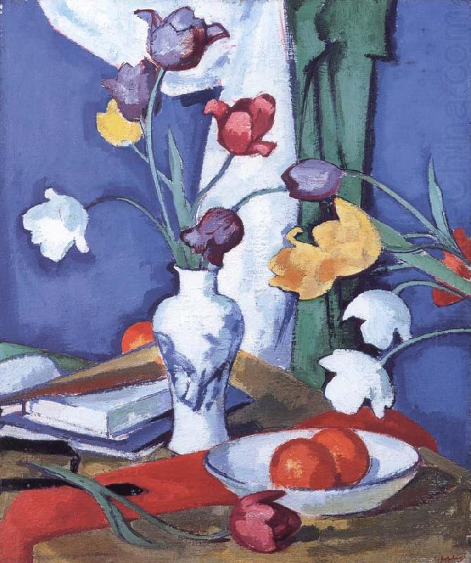 Tulips and Fruit, Samuel John Peploe